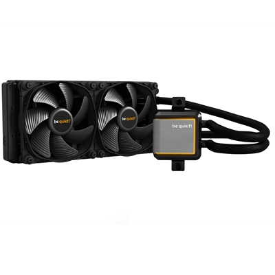 be quiet! Silent Loop 2 AiO Liquid CPU Cooler, Universal Socket, 240mm Radiator, 2 x Silent Wings 3 120mm PWM High Speed 2200RPM Black Cooling Fan, Addressable RGB LED Pump Head with Powerful 3 Chamber Design to Significantly Reduce Turbulences & Noise