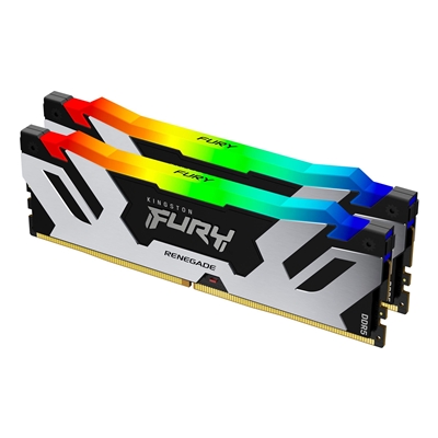 Kingston FURY Renegade RGB KF560C32RSAK2-96 96GB (48GB x2) DDR5 6000MT/s Silver/Black DIMM XMP