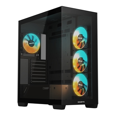 Gigabyte By LOGIX. C500 Panoramic RGB Case, AMD 7800X3D 8 Core 5.00GHz Gaming CPU, 32GB DDR5 RGB Memory, 1TB NVMe Gen 4, RTX 4080 16GB Graphics, 360mm Gigabyte RGB Liquids Cooler, Windows 11 Home