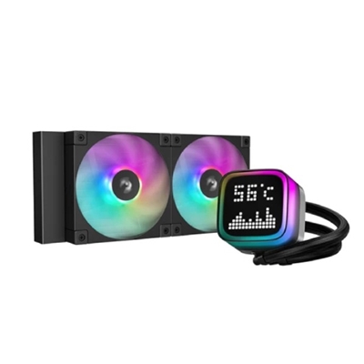 DeepCool LP240 240mm Liquid CPU Cooler, ARGB Pump with Custom Pixel Display, FD12 ARGB PWM Fans, Anti-Leak Tech, Compatible with Intel LGA1851/1700 & AMD AM5/AM4