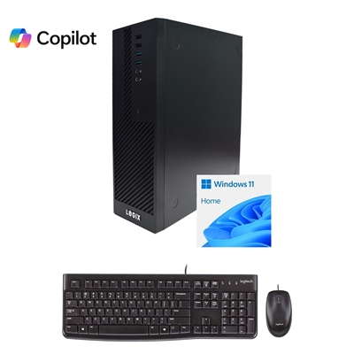LOGIX 14th Gen Intel Core i3 Quad Core Small Form Factor SFF Business / Education PC with 8GB RAM, 500GB SSD, Windows 11 Pro, Keyboard, Mouse & 3 Year Warranty
