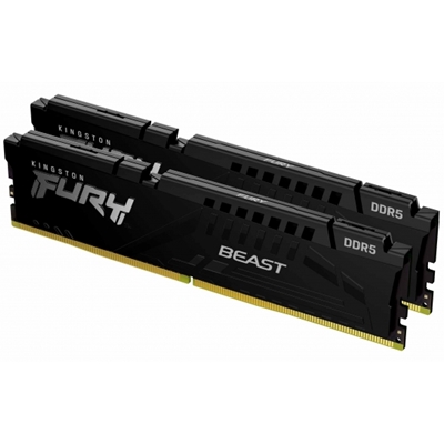Kingston FURY Beast (KF560C36BBE2K2-64) 64GB (32GB x 2) System Memory, 6000MT/s, DDR5, CL36, DIMM, Black