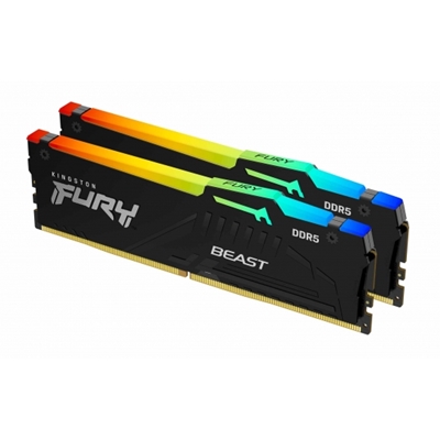Kingston FURY Beast (KF560C36BBEAK2-16) 16GB (8GB x 2) System Memory, 60000MT/s, DDR5, CL36, DIMM, RGB, Black