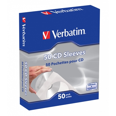 Verbatim (49992) CD-DVD Paper Sleeves 50-Pack