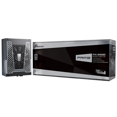 Seasonic PRIME PX ATX 3.1 (PRIME-PX-2200-ATX30 ) 2200W PSU, 135mm Fan, 80 PLUS Platinum, Fully Modular, Individual Black Cables with Braided Pattern, 12 Years Warranty