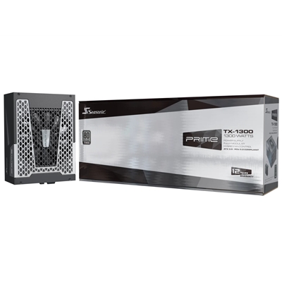 Seasonic PRIME TX ATX 3.1(PRIME-TX-1300-ATX30) 1300W PSU, 135mm Fan, 80 PLUS Titanium, Fully Modular, Individual Black Cables with Braided Pattern, 12 Years Warranty